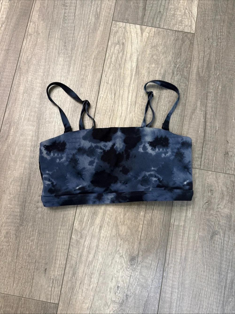 LSKD Tie-Dye Navy Adjustable Sports Bra